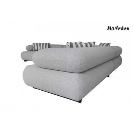Mamaison Sofa Narożna Ogrodowa Alexander  4 Szara (Poduszki I Pokrowiec W Zestawie)