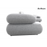 Mamaison Sofa Narożna Ogrodowa Alexander 4 Szara (Poduszki I Pokrowiec W Zestawie)
