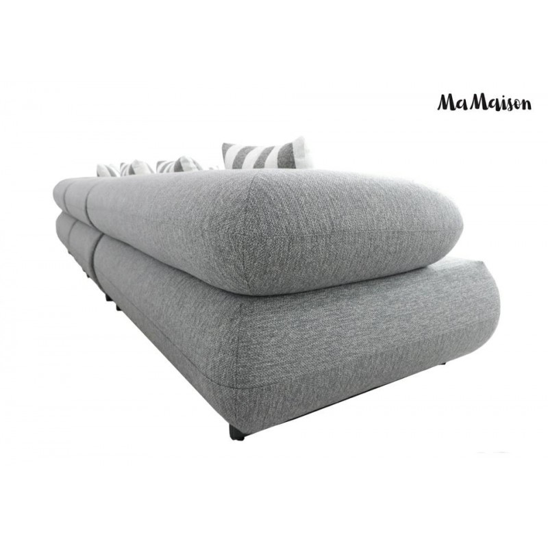 Mamaison Sofa Narożna Ogrodowa Alexander  4 Szara (Poduszki I Pokrowiec W Zestawie)