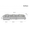 Mamaison Sofa Ogrodowa Alexander Szara (Poduszki I Pokrowiec W Zestawie)