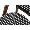 Zestaw 6 Krzeseł Ogrodowych Cafe Paris Arm Brązowy Rattan