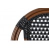 Zestaw 4 Krzeseł Ogrodowych Cafe Paris    Arm Brązowy Rattan