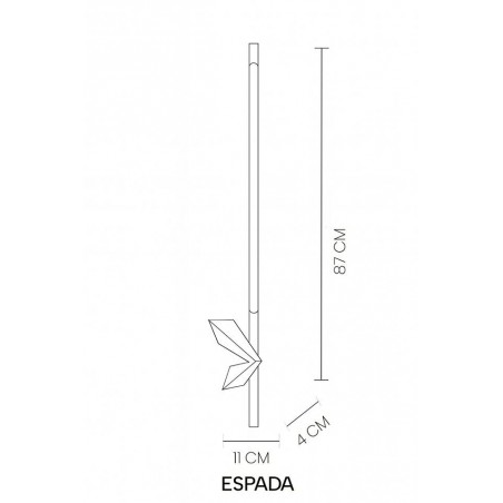 Moosee Zestaw 2 Lamp Ściennych Espada     Złoty