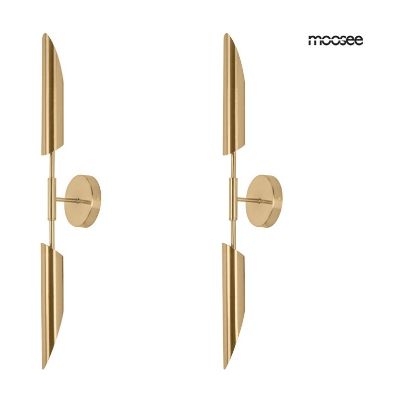 Moosee Zestaw 2 Lamp Ściennych Locca      Złoty