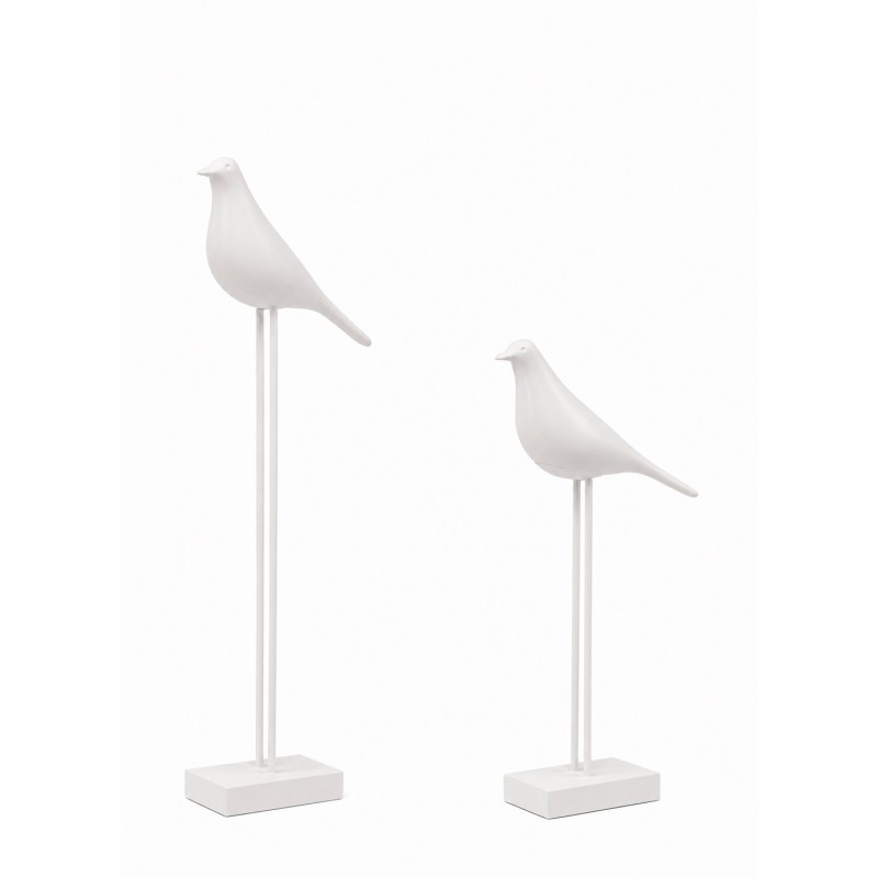 Zestaw 2 Dekoracji Shp Birdy Biała