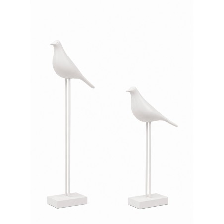 Zestaw 2 Dekoracji Shp Birdy Biała