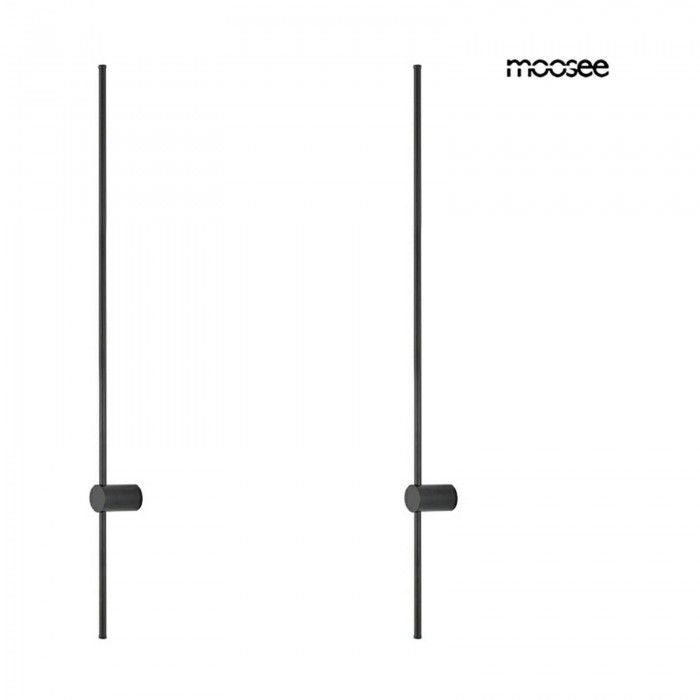 Moosee Zestaw 2 Lamp Ściennych Ombre 120  Czarny