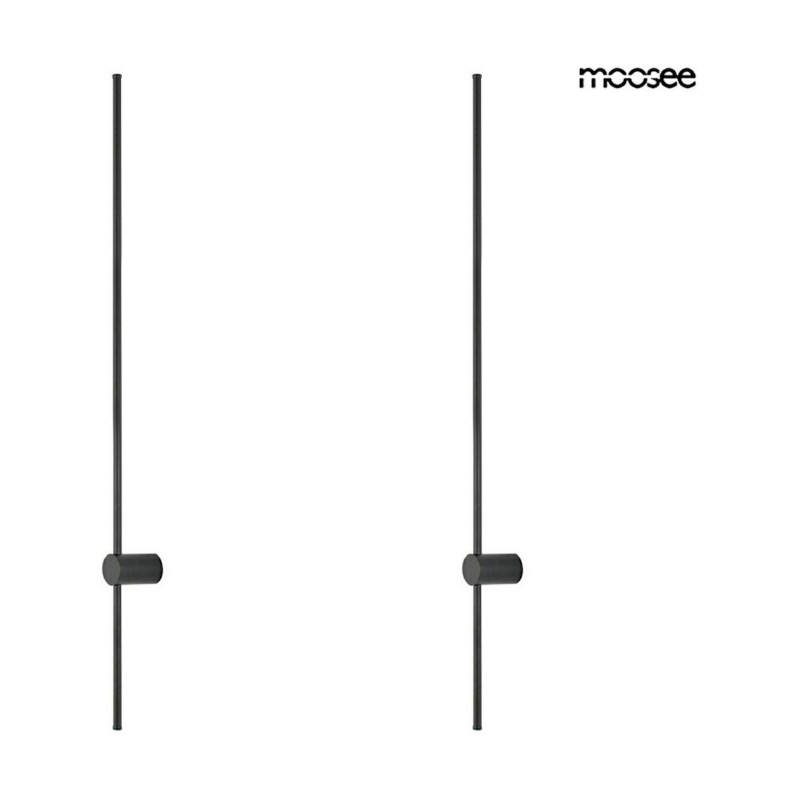 Moosee Zestaw 2 Lamp Ściennych Ombre 120  Czarny