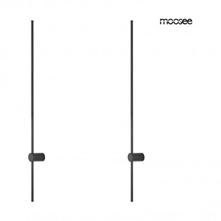 Moosee Zestaw 2 Lamp Ściennych Ombre 120  Czarny