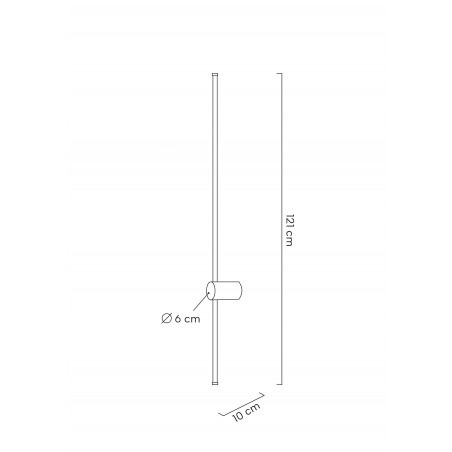 Moosee Zestaw 2 Lamp Ściennych Ombre 120  Czarny