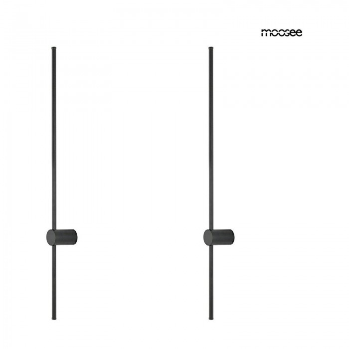 Moosee Zestaw 2 Lamp Ściennych Ombre 100  Czarny