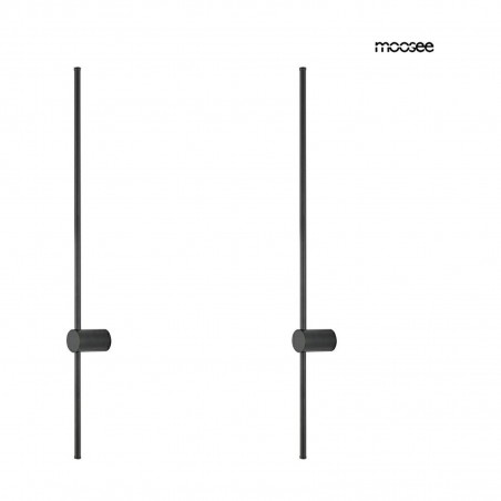 Moosee Zestaw 2 Lamp Ściennych Ombre 100  Czarny