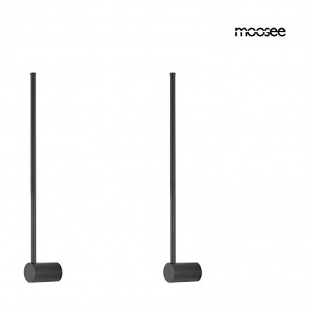 Moosee Zestaw 2 Lamp Ściennych Ombre 60   Czarny