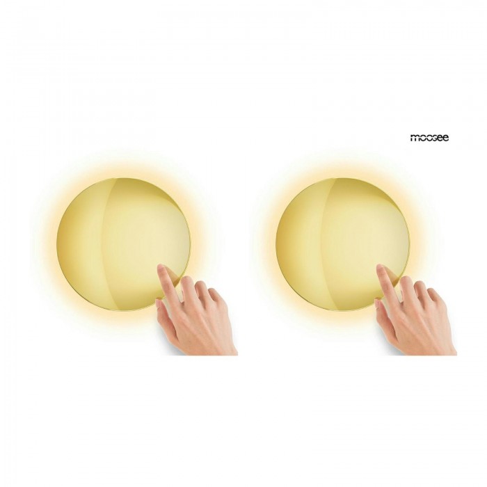 Moosee Zestaw 2 Lamp Ściennych Shadow     Sun 25 Złoty