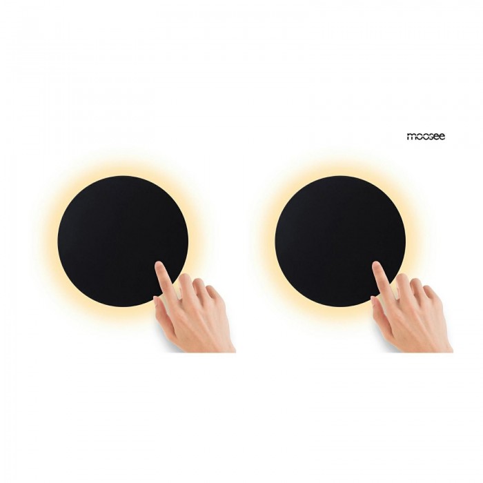 Moosee Zestaw 2 Lamp Ściennych Shadow     Sun 25 Czarny