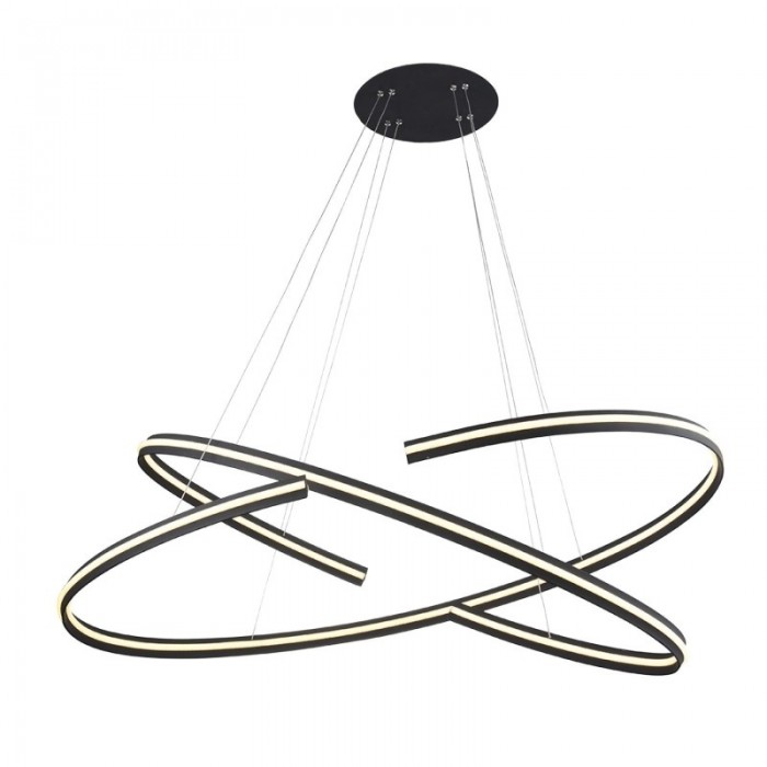 Azzardo Lampa Wisząca Alessia Xl Czarna