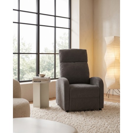 Fotel Relax Premium Ciemny Szary