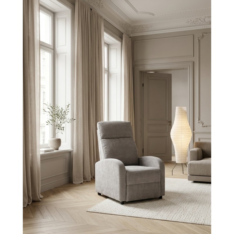 Fotel Relax Premium Jasny Szary