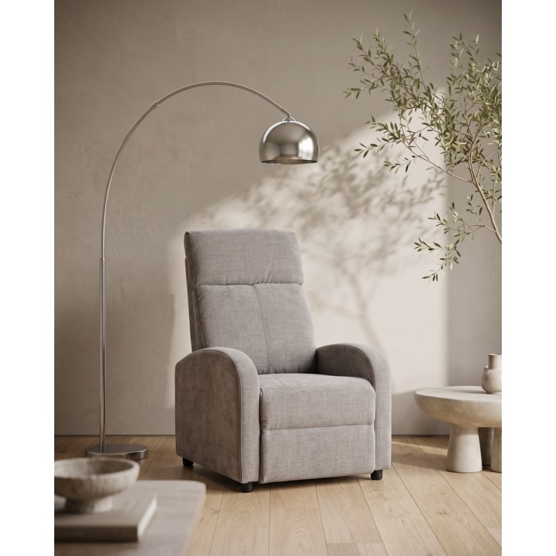 Fotel Relax Premium Jasny Szary