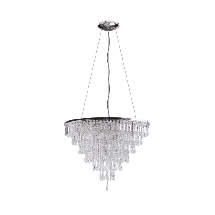 Azzardo Lampa Wisząca Kalabria Xl         Chromowana