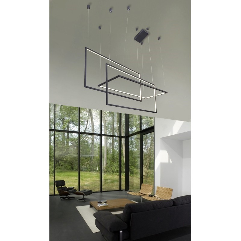 Azzardo Lampa Wisząca Metric Czarna