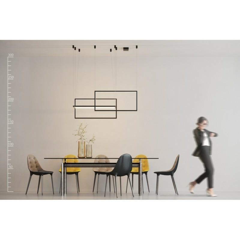 Azzardo Lampa Wisząca Metric Czarna
