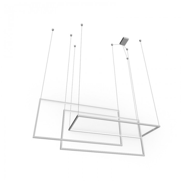 Azzardo Lampa Wisząca Metric Biała