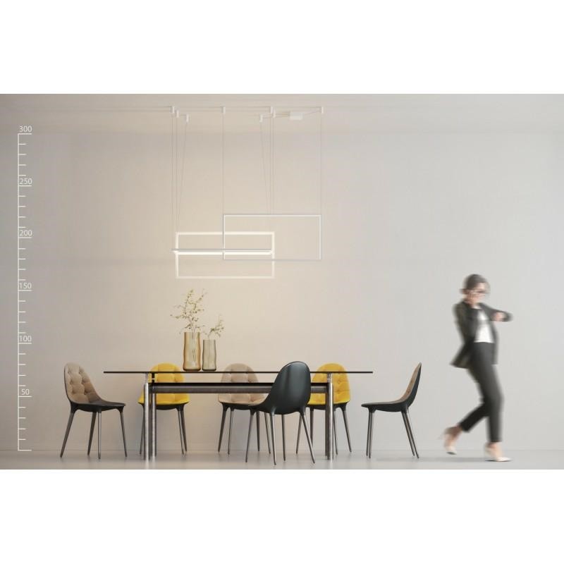 Azzardo Lampa Wisząca Metric Biała
