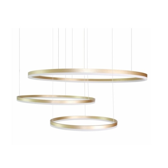 Azzardo Lampa Wisząca Halo 100+80+60 Go   Złota