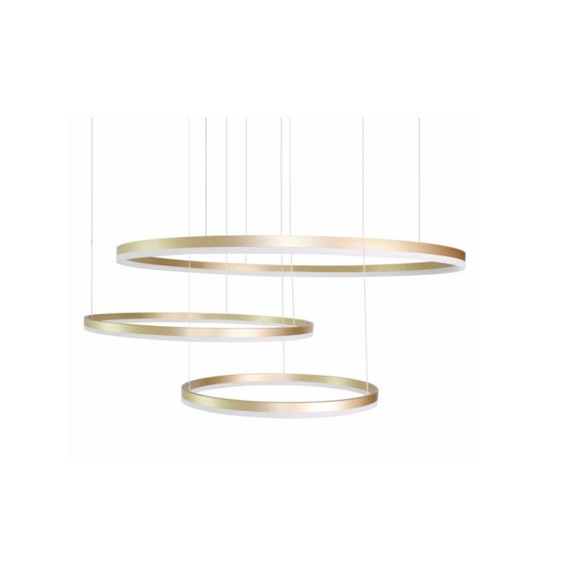 Azzardo Lampa Wisząca Halo 100+80+60 Go   Złota