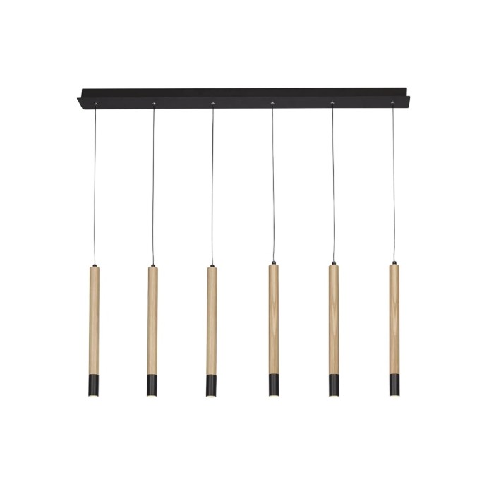 Azzardo Lampa Wisząca Izolda 6 Brązowa    / Drewno