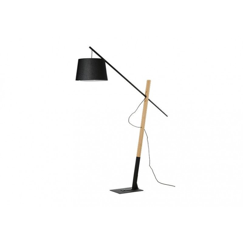 Azzardo Lampa Podłogowa Garda Czarna