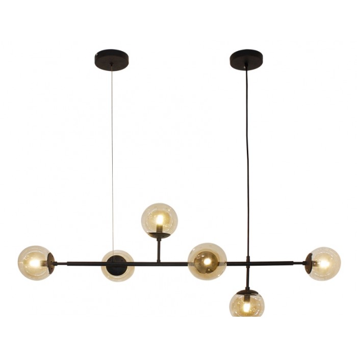 Azzardo Lampa Wisząca Helios 6 Czarna