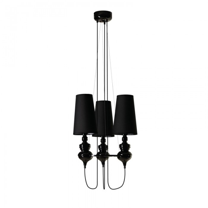 Azzardo Lampa Wisząca Baroco 3 Czarna