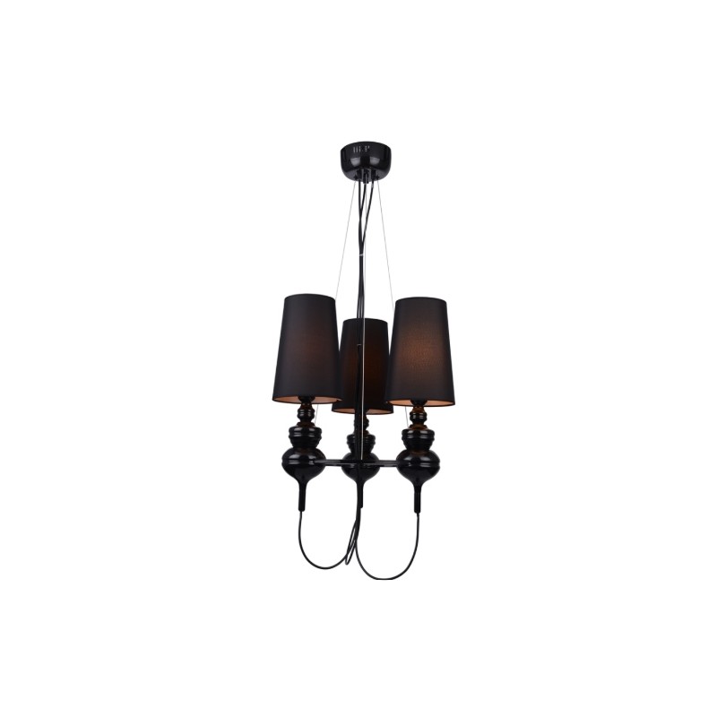 Azzardo Lampa Wisząca Baroco 3 Czarna