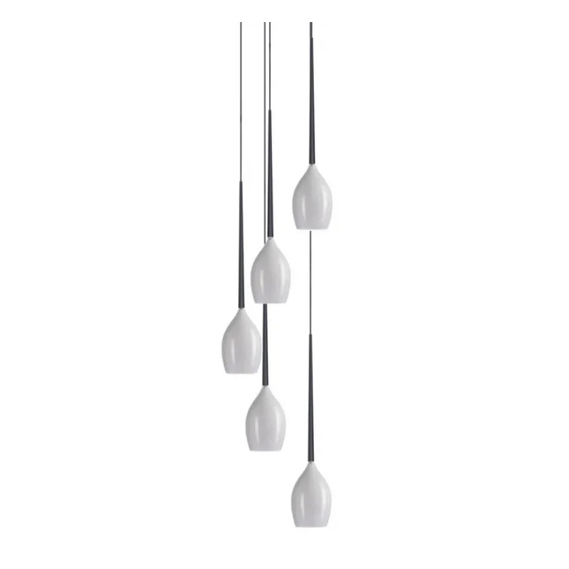 Azzardo Lampa Wisząca Izza 5 Biała