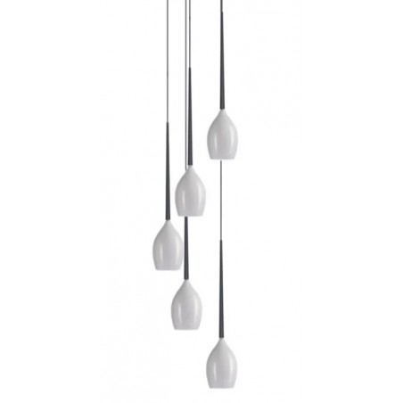 Azzardo Lampa Wisząca Izza 5 Biała