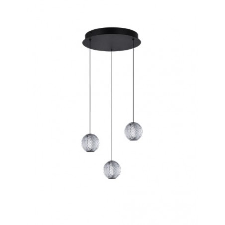 Azzardo Lampa Wisząca Edem 3 Round        Czarna