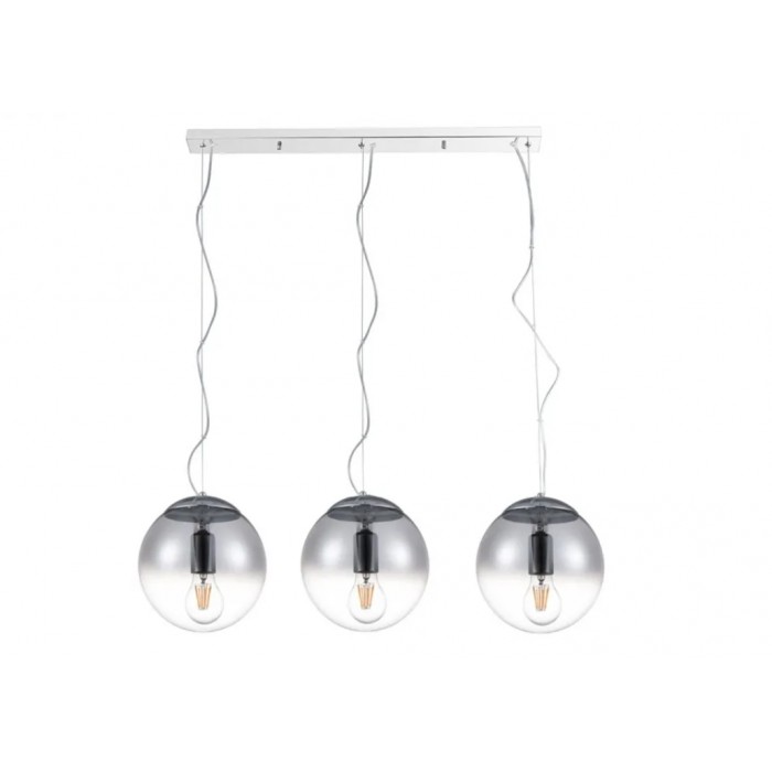 Azzardo Lampa Wisząca Iris 3 Line         Srebrna