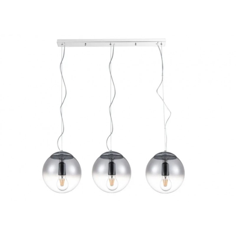 Azzardo Lampa Wisząca Iris 3 Line         Srebrna