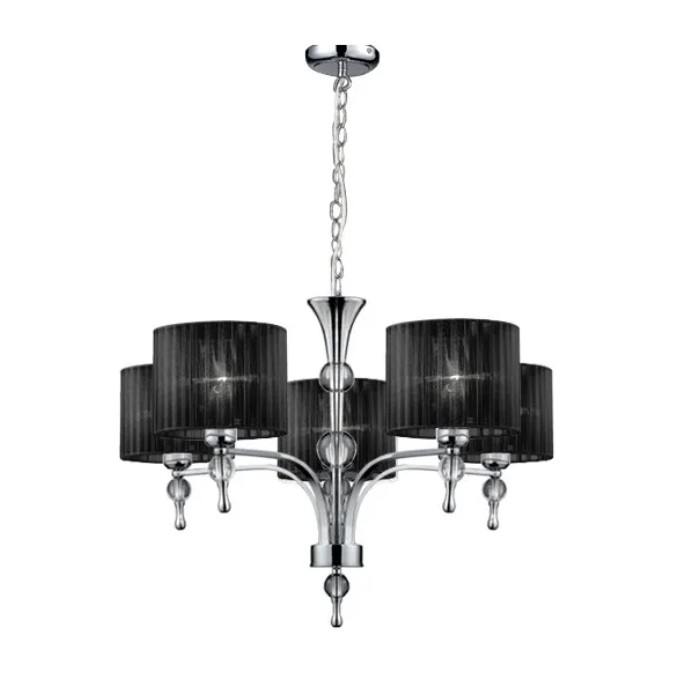 Azzardo Lampa Wisząca Impress 5 Czarna