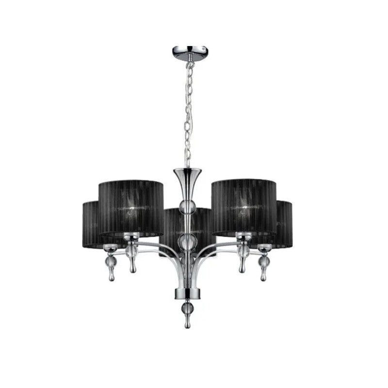 Azzardo Lampa Wisząca Impress 5 Czarna