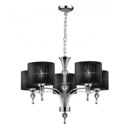 Azzardo Lampa Wisząca Impress 5 Czarna