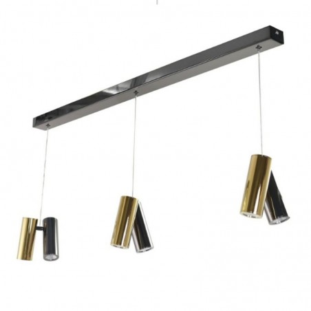 Azzardo Lampa Wisząca Jade 6 Czarna /     Złota