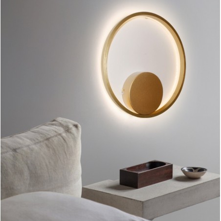 Azzardo Lampa Ścienna Halo 40 Wall Złota