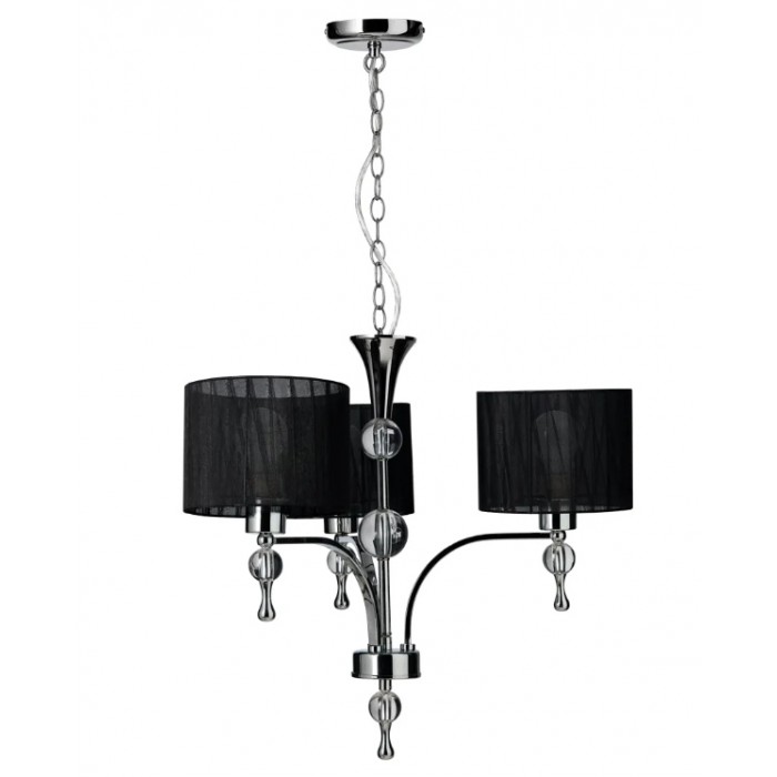 Azzardo Lampa Wisząca Impress 3 Czarna