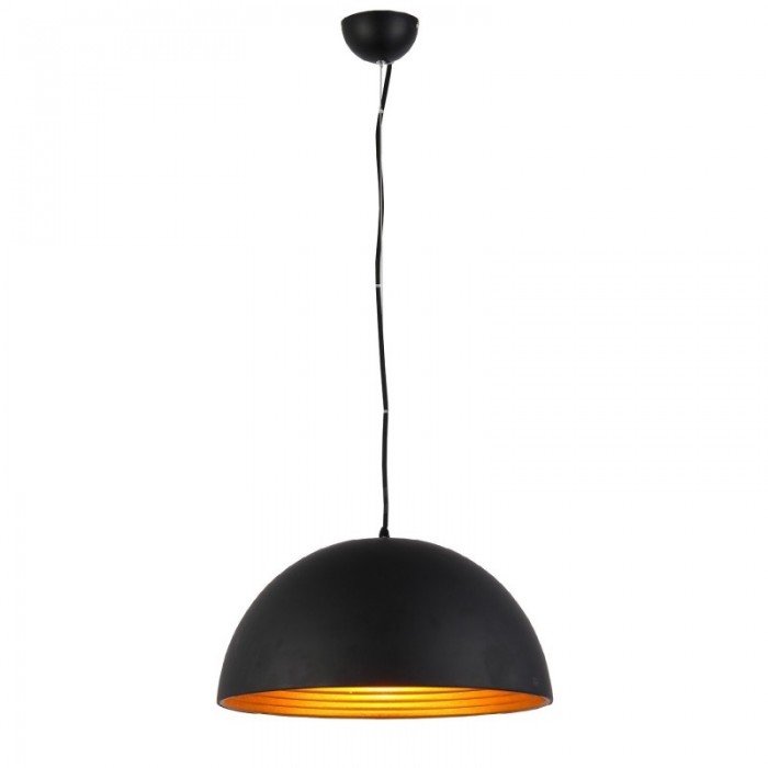 Azzardo Lampa Wisząca Modena 40 Czarna    / Złota