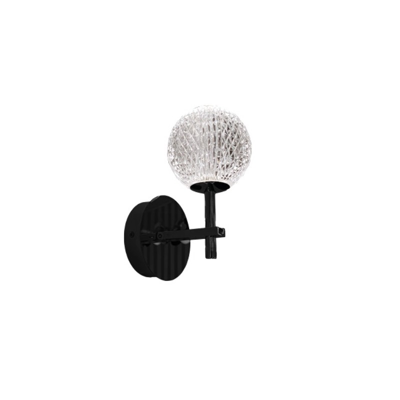 Azzardo Lampa Ścienna Edem Wall Czarna