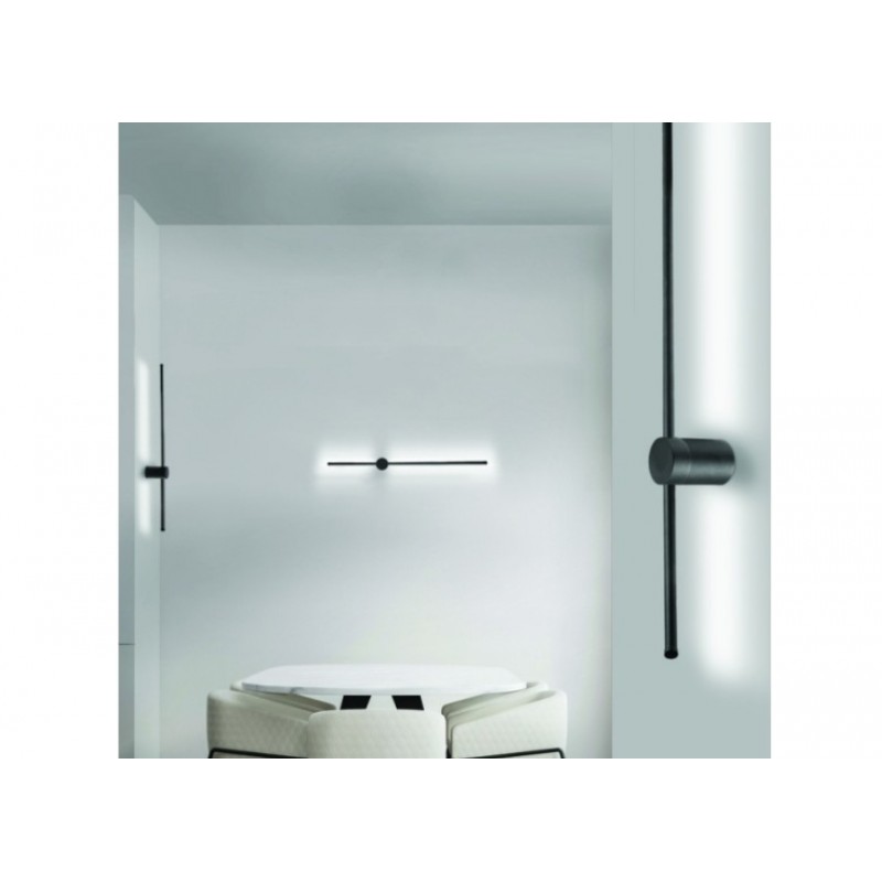 Azzardo Lampa Ścienna Graziano Wall 100   Czarna