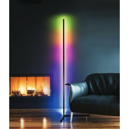 Azzardo Lampa Podłogowa Johnny Rgb Floor  Czarna